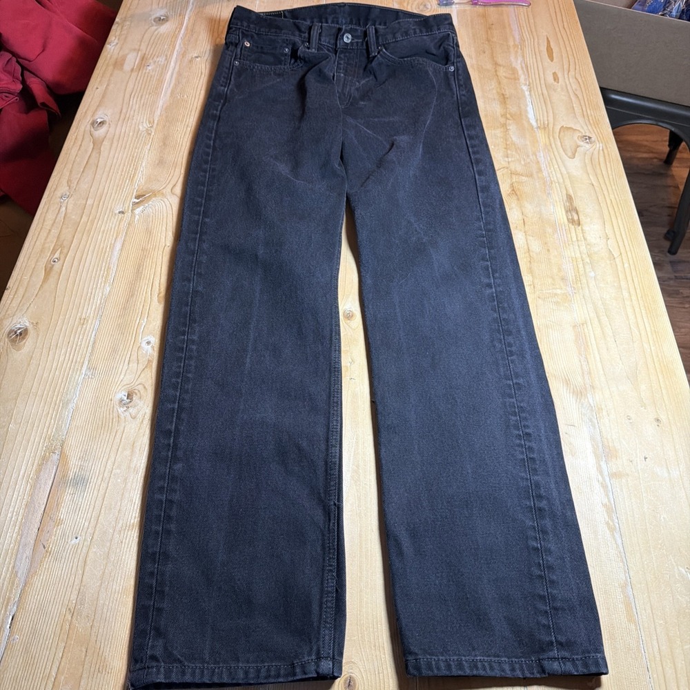 Levi's 505 Men's Black Denim‎ Jeans Size 33x34